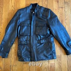 Hein Gericke Paris To Dakar Black Leather Motorcycle Jacket