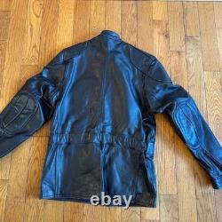 Hein Gericke Paris To Dakar Black Leather Motorcycle Jacket