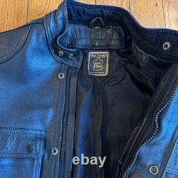 Hein Gericke Paris To Dakar Black Leather Motorcycle Jacket