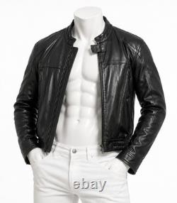 Hein Gericke Speedware Leather Motorcycle Jacket Men's M Black Armor Ready