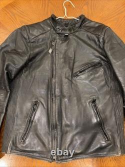 Heine Geriche / Harley Davidson Leather Jacket Large 44 Distressed Vintage