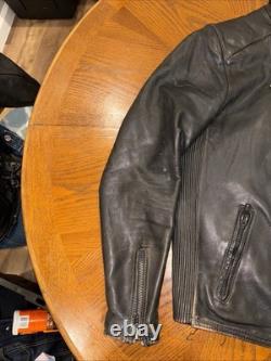 Heine Geriche / Harley Davidson Leather Jacket Large 44 Distressed Vintage