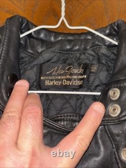 Heine Geriche / Harley Davidson Leather Jacket Large 44 Distressed Vintage