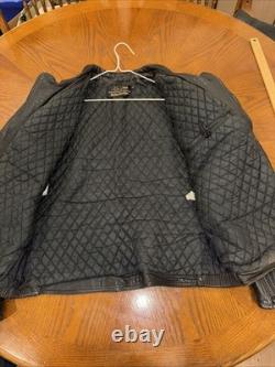 Heine Geriche / Harley Davidson Leather Jacket Large 44 Distressed Vintage