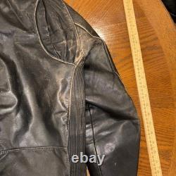 Heine Geriche / Harley Davidson Leather Jacket Large 44 Distressed Vintage