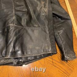 Heine Geriche / Harley Davidson Leather Jacket Large 44 Distressed Vintage