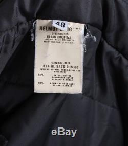 Helmut Lang Vintage Astro Biker Bondage Men Long Jacket Coat Size 48