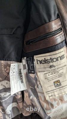 Helstons Bill Motorbike Leather Jacket Brown
