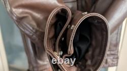 Helstons Bill Motorbike Leather Jacket Brown