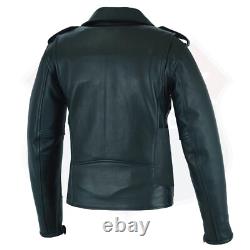 Highway Leather Old School Plain sides Motorcycle Leather Jacket 2 Ammo pocket Highway Leather Old School Plain sides Motorcycle Leather Jacket 2 Ammo pocket