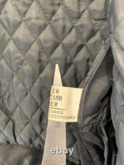 Honda Genuine Leather Motorcycle Jacket Black Vtg Biker Cafe Racer Mens M #209