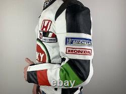 Honda Lucky Strike Leather Men's Jacket Vintage Racing F1 Formula1 Motorcycling