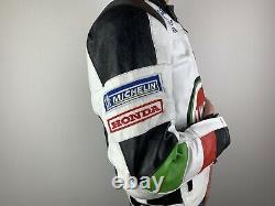 Honda Lucky Strike Leather Men's Jacket Vintage Racing F1 Formula1 Motorcycling