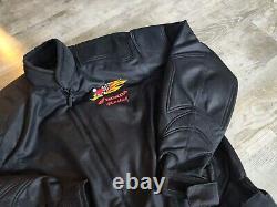 Honda Racing Jacket Mens Sz L Padded Motorcycle Intersport Woody Woodpecker EUC