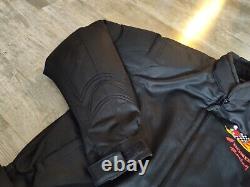 Honda Racing Jacket Mens Sz L Padded Motorcycle Intersport Woody Woodpecker EUC