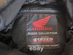 Honda Racing Jacket Mens Sz L Padded Motorcycle Intersport Woody Woodpecker EUC