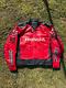 Honda Rocket Motorcycle Racing Leather Jacket Red Leather Biker Jacket MotoGP L