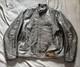 Hot Leathers Leather Jacket Mens XL Black Reflective Skeleton Biker Motorcycle