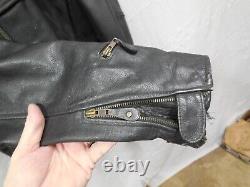 Hudson leather motorcycle jacket vintage size 42