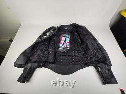 ICON MOTO Women's Size M Leather Bombshell Go-Go Motorcycle Jacket Black