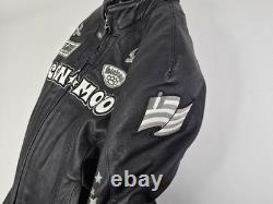ICON MOTO Women's Size M Leather Bombshell Go-Go Motorcycle Jacket Black