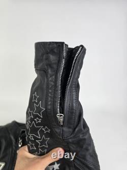 ICON MOTO Women's Size M Leather Bombshell Go-Go Motorcycle Jacket Black