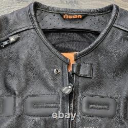 ICON Men's M Motorhead Asphalt Technologies Armored Leather Motorcycle Jacket