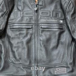 ICON Men's M Motorhead Asphalt Technologies Armored Leather Motorcycle Jacket