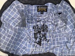 ICON Motorsports Strongarm Boomer Jean Leather Jacket Aramid Reinforced S XL