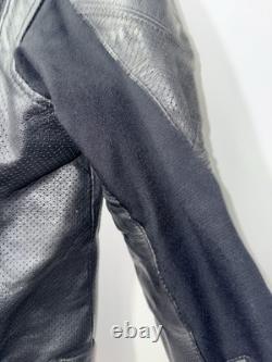 ICON Overlord Men's M Black Leather/Textile Foam Back Armor Motorcycle Jacket