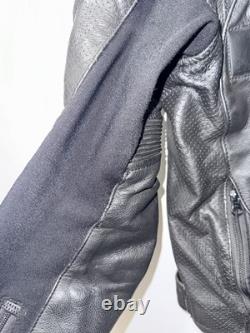 ICON Overlord Men's M Black Leather/Textile Foam Back Armor Motorcycle Jacket