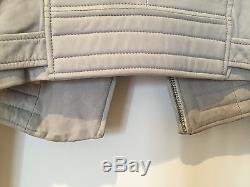 IRO Leather Jacket Light Grey FR34 XS 0