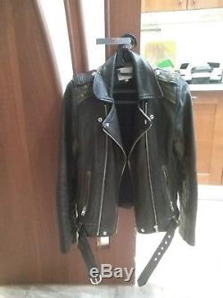 IRO motorcycle leather biker isabel quilted jacket sz 2 S M US 6 8 marant