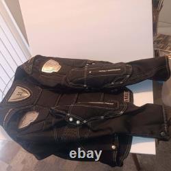 Icon Armored Contra TiMax Moto Motorcycle Jacket 2XL Black Grey NO LINER