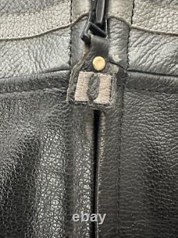 Icon Daytona Motorsports Black/gray Leather Jacket Size L Riding Street Gear