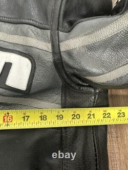 Icon Daytona Motorsports Black/gray Leather Jacket Size L Riding Street Gear