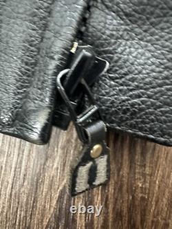 Icon Daytona Motorsports Black/gray Leather Jacket Size L Riding Street Gear