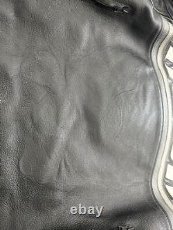 Icon Daytona Motorsports Black/gray Leather Jacket Size L Riding Street Gear