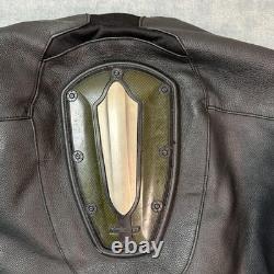 Icon Jacket Mens 4XL Black Leather Accelerant Motorcycle Padded Zip Pockets