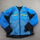 Icon Jacket Mens Large Blue Mesh Textile Motorcycle Riding Contra 2 Armor Padded