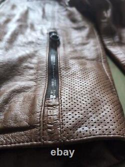 Icon Men's CHAPTER Brown Leather Motorcycle Jacket Limited 986/1000 Large