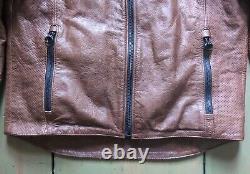 Icon Men's CHAPTER Brown Leather Motorcycle Jacket Limited 986/1000 Large