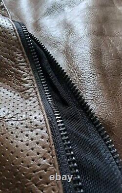 Icon Men's CHAPTER Brown Leather Motorcycle Jacket Limited 986/1000 Large