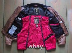 Icon Men's CHAPTER Brown Leather Motorcycle Jacket Limited 986/1000 Large