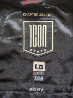 Icon Men's CHAPTER Brown Leather Motorcycle Jacket Limited 986/1000 Large