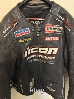 Icon Merc Hero Leather Motorcycle Jacket