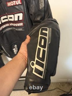 Icon Merc Hero Leather Motorcycle Jacket