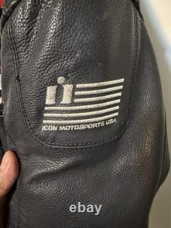 Icon Merc Hero Leather Motorcycle Jacket
