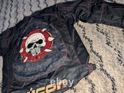 Icon Moto Motorcycle Biker Jacket Redeemer Skull Jacket XL Extra Large