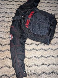 Icon Moto Motorcycle Biker Jacket Redeemer Skull Jacket XL Extra Large